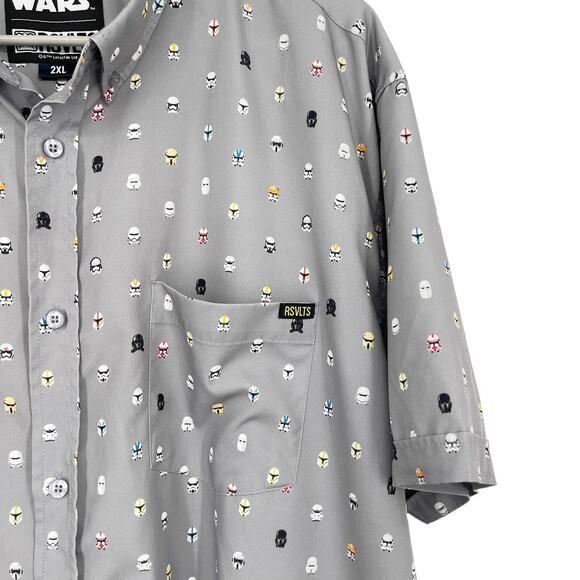 RSVLTS Star Wars Lil Troopers KUNUFLEX Short Sleeve Shirt Size 2XL Party Shirt - Picture 6 of 8